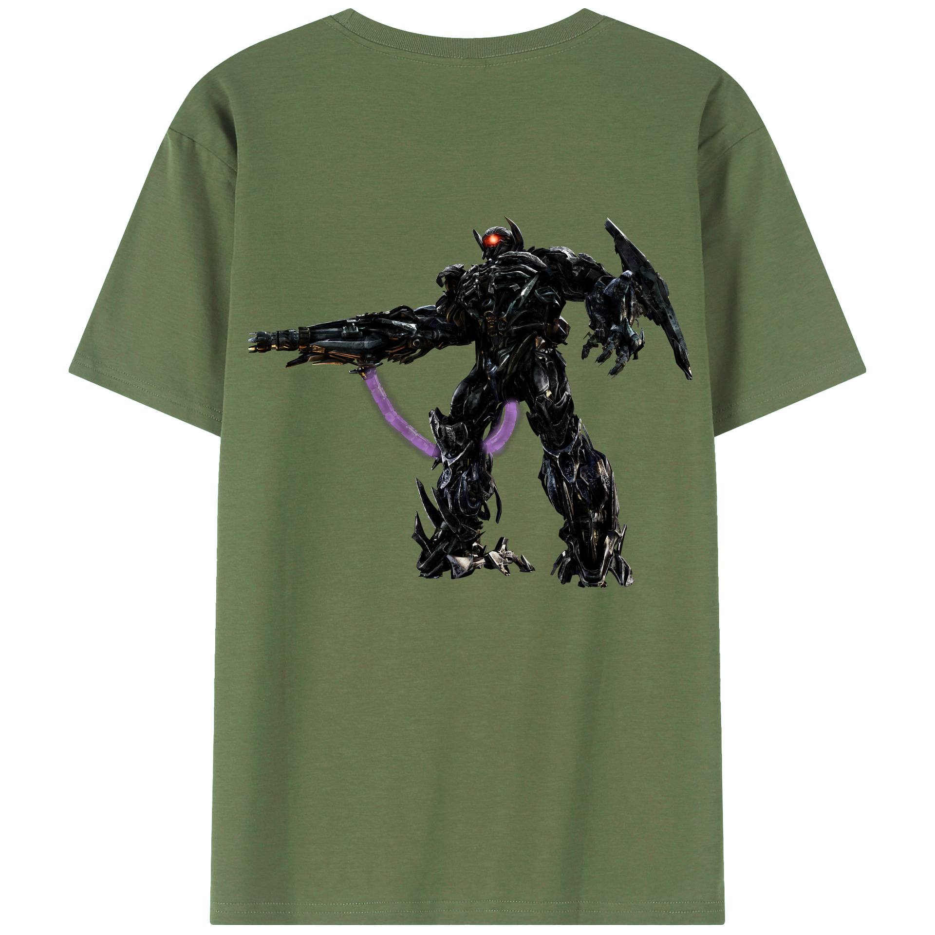 （画像用） Transformers トランスフォーマー 綿100％ メンズ半袖Tシャツ（バックプリント） 通気性